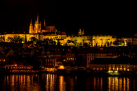 The Divine right of Kings - Prague castle and St. Vitus Cathedral - Charles Bridge Night Scene - Prague - Czech Republic
