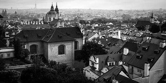Rains on the Rooftops - Prague seen From the Prague Castle - Czech Republic