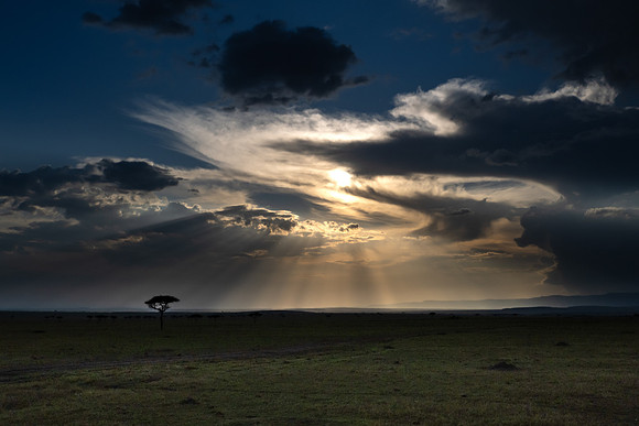 Sunset Serengeti Clouds