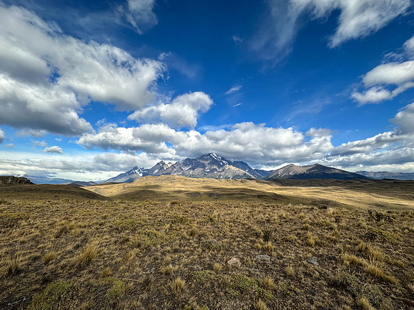 Closing view of the Paine Massif