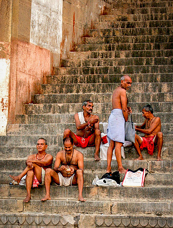 Varanasi, Bathers on the Ganges