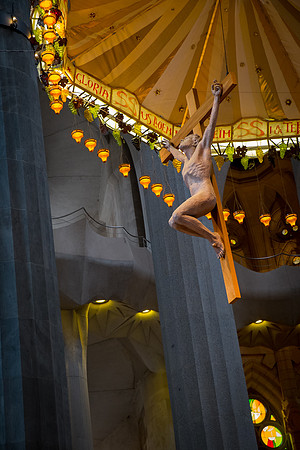 Crucifix, Sagrada Familla Cathedral, Barcelona